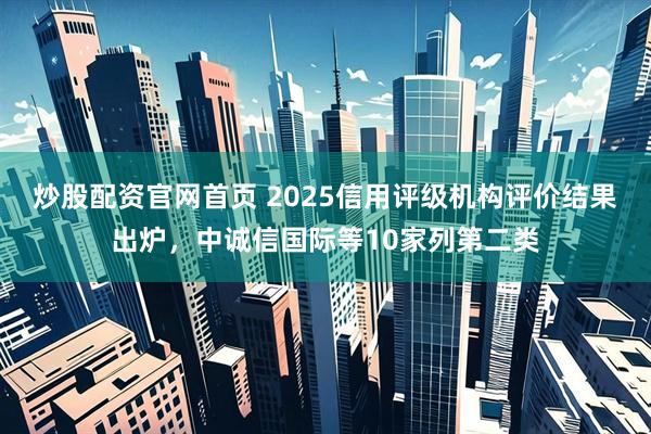 炒股配资官网首页 2025信用评级机构评价结果出炉，中诚信国际等10家列第二类